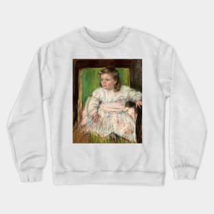 The Pink Sash by Mary Cassatt Crewneck Sweatshirt